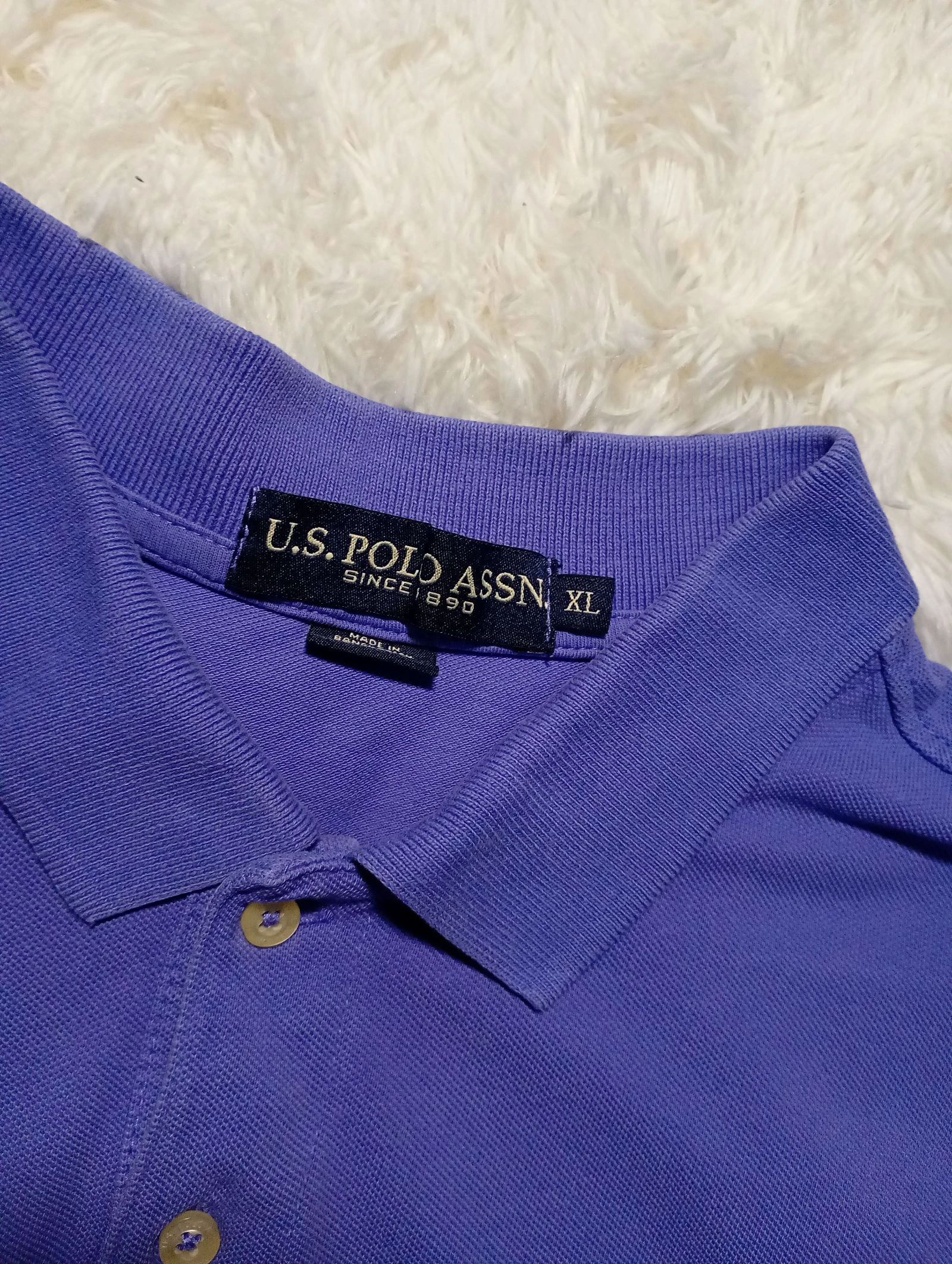 U.S. Polo Assn Camisa Polo Roxa Tamanho XL – photo 3